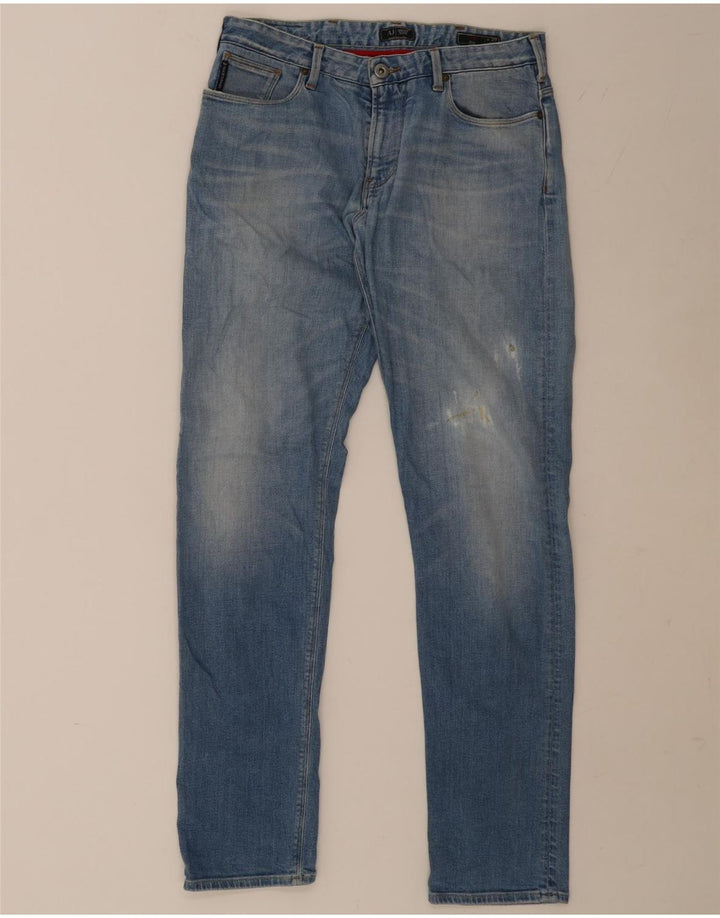 Armani Męskie J06 Slim Jeans W9 L32 Niebieskie bawełniane