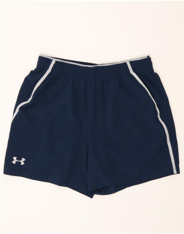 Damskie spodenki sportowe Under Armour UK 16, duże, granatowe, poliestrowe