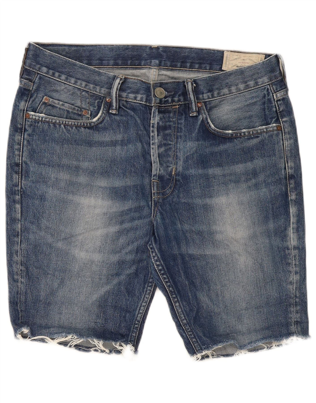 Damskie spodenki jeansowe All Saints 607 W34, duże, niebieskie, bawełniane