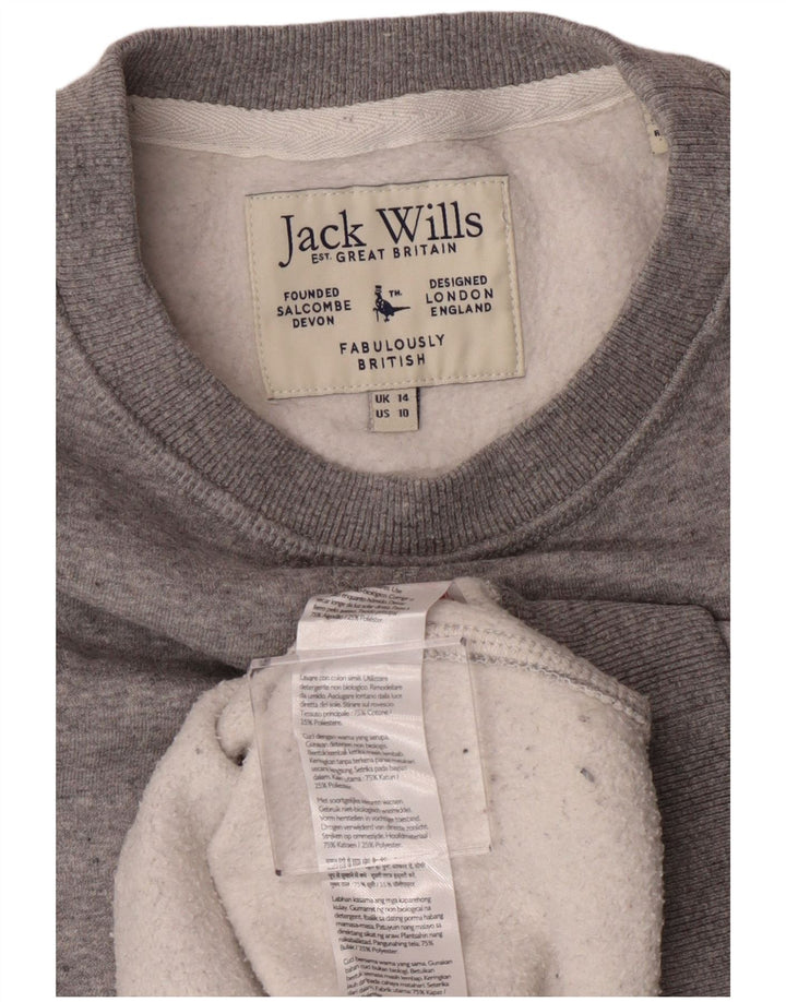 Damska bluza dresowa Jack Wills UK 14, duża, szara bawełna