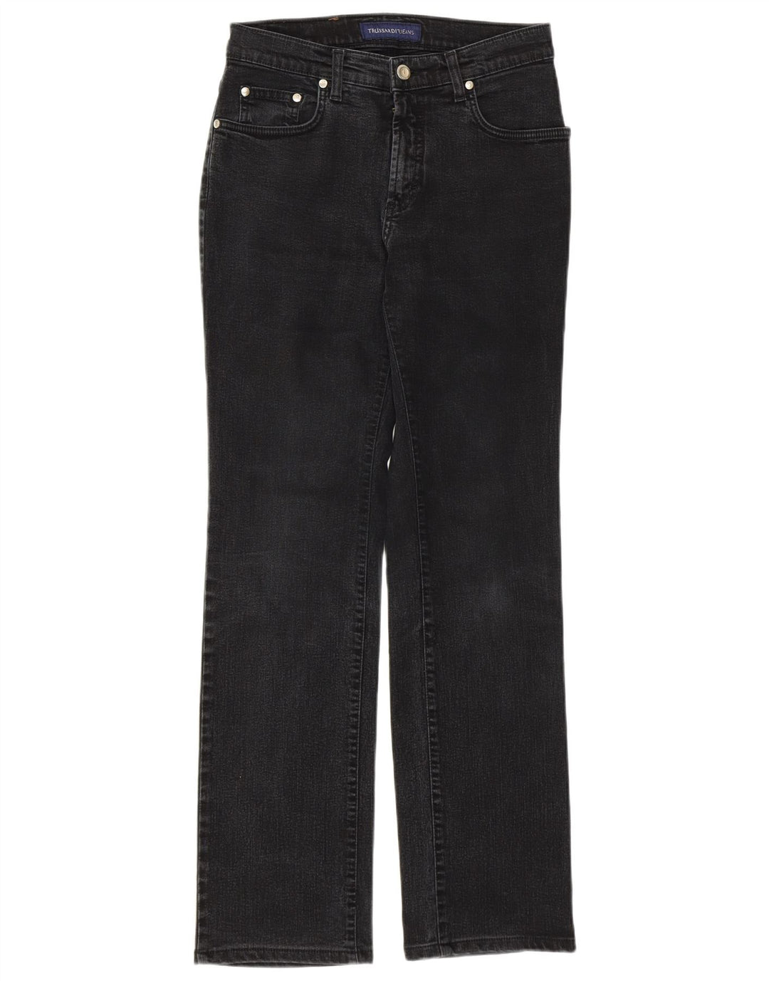 Damskie proste dżinsy Trussardi W26 L29 szare