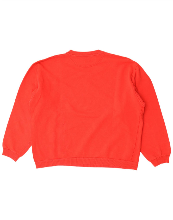 Męska bluza z grafiką Trussardi Jeans, średnio czerwona, bawełniana