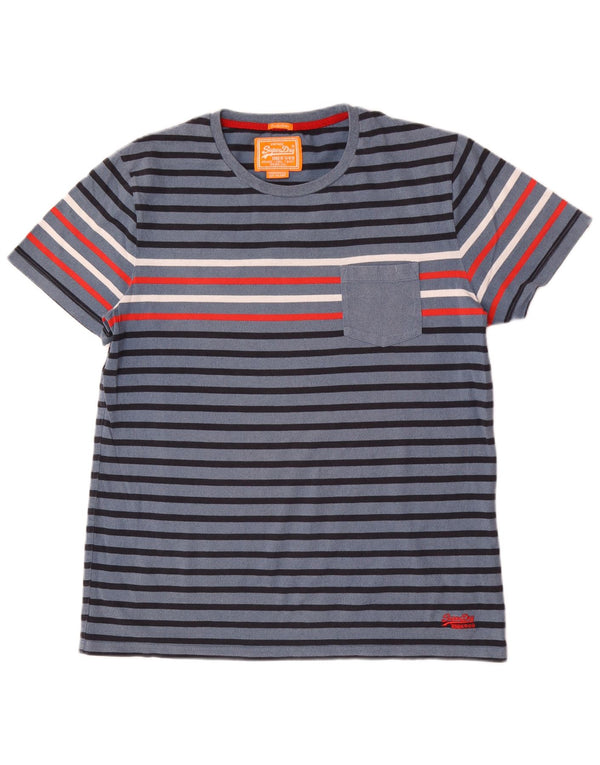 T-shirt męski Superdry 2XL, bawełniany w niebieskie paski