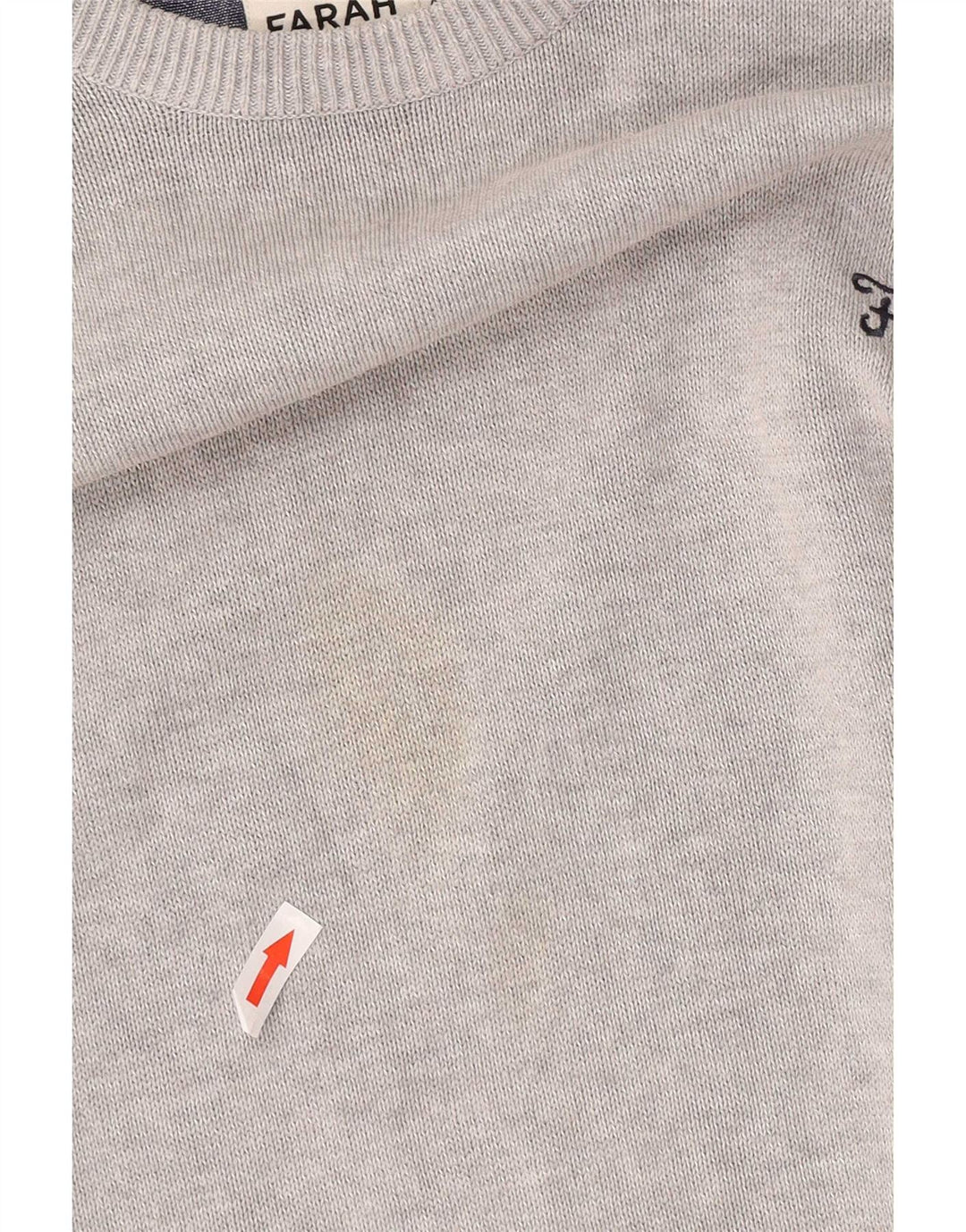 Męski sweter Farah z dekoltem w łódkę 2XL, szara bawełna
