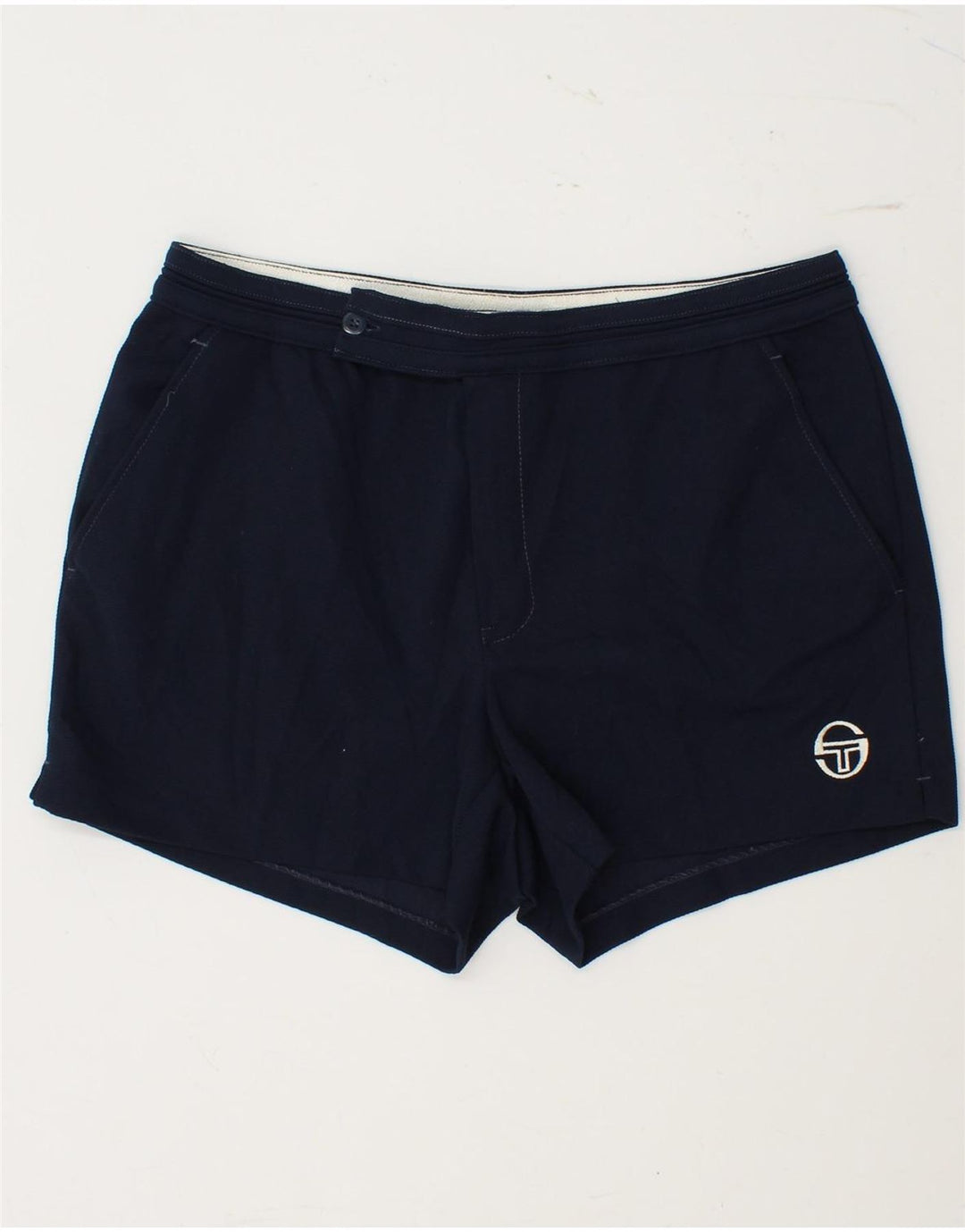 Damskie spodenki Chino SERGIO TACCHINI W32, duże, granatowe, poliestrowe
