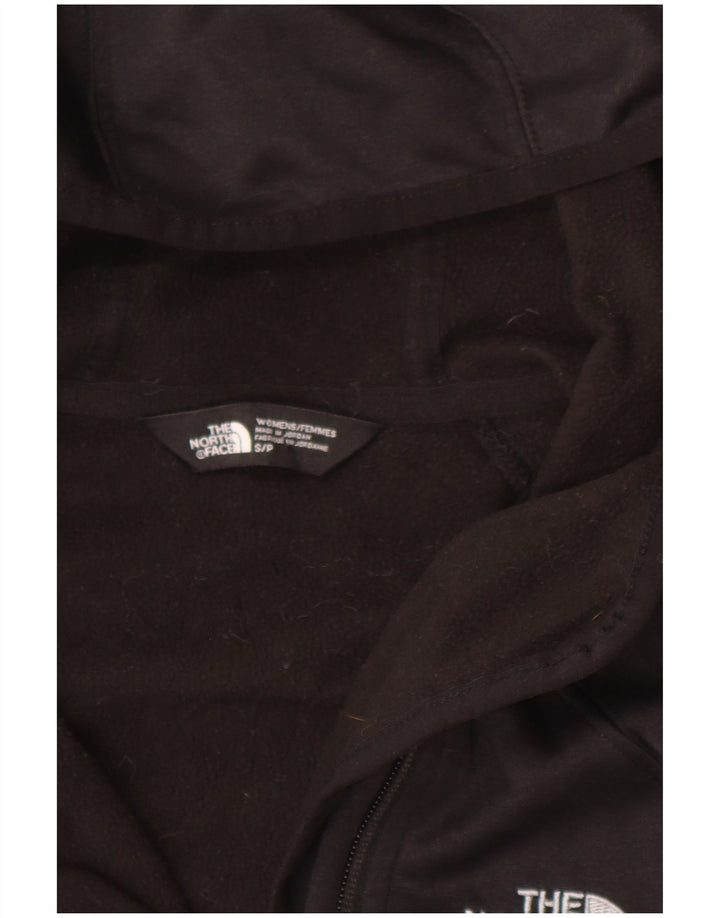 THE NORTH FACE Womens Zip Hoodie Sweater UK 10 Small Black Polyester