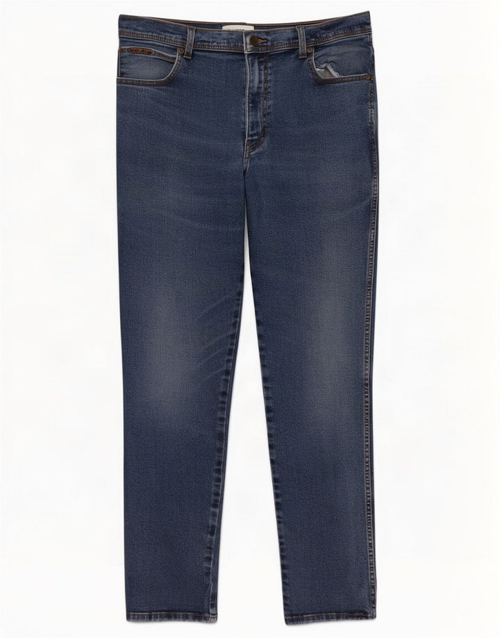 Męskie jeansy Wrangler Texas Straight W38 L32 Niebieskie, bawełniane