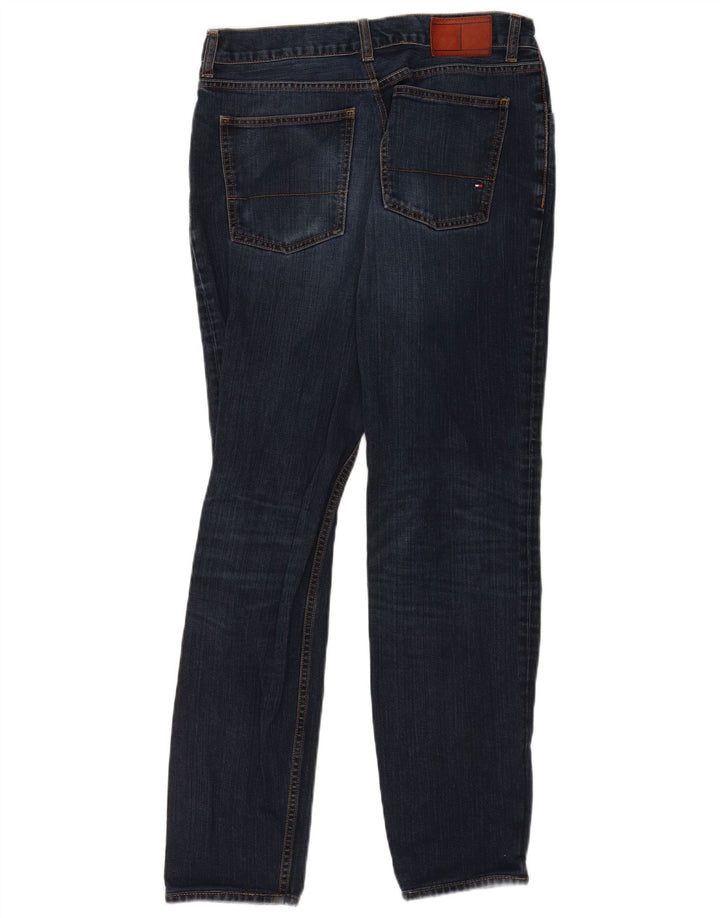 Męskie jeansy slim fit Tommy Hilfiger W33 L31 Granatowa bawełna