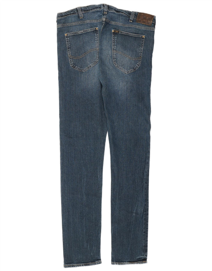 Damskie jeansy Lee Luke Slim W36 L34 Niebieskie bawełniane