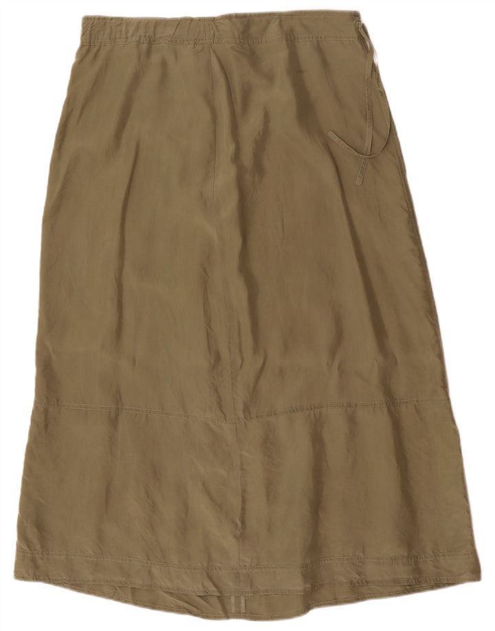Damska spódnica midi w stylu vintage W34, duża khaki