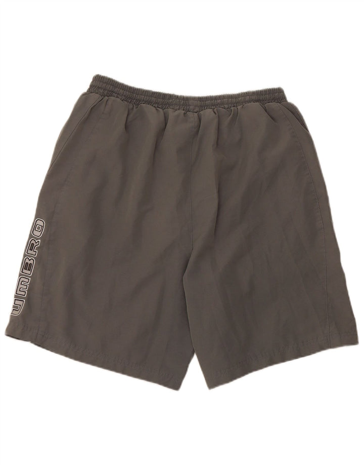 Męskie spodenki sportowe Umbro, duże, szare, z poliestru