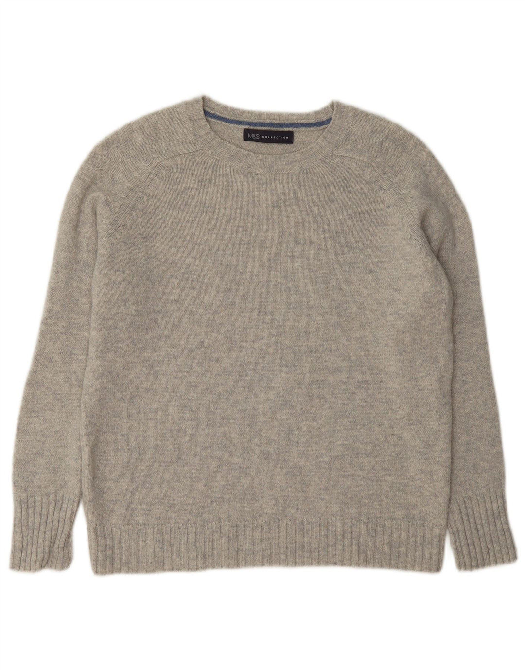 Marks & Spencer Damski sweter z dekoltem w łódkę UK 12 Średni niebieski nakrapiany