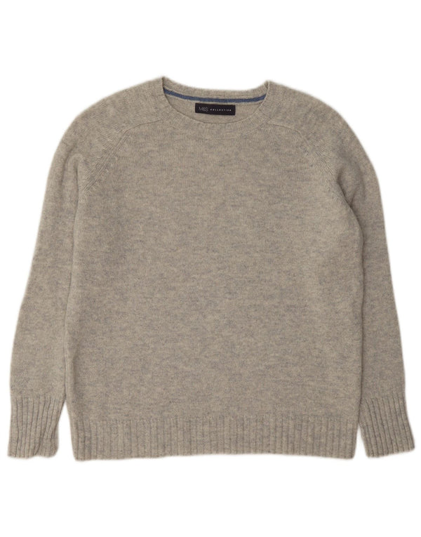 Marks & Spencer Damski sweter z dekoltem w łódkę UK 12 Średni niebieski nakrapiany