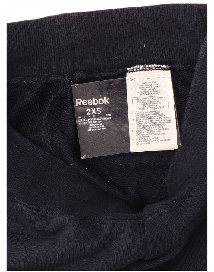 Damskie spodnie dresowe REEBOK Joggers UK 0/2 2XS Granatowa bawełna