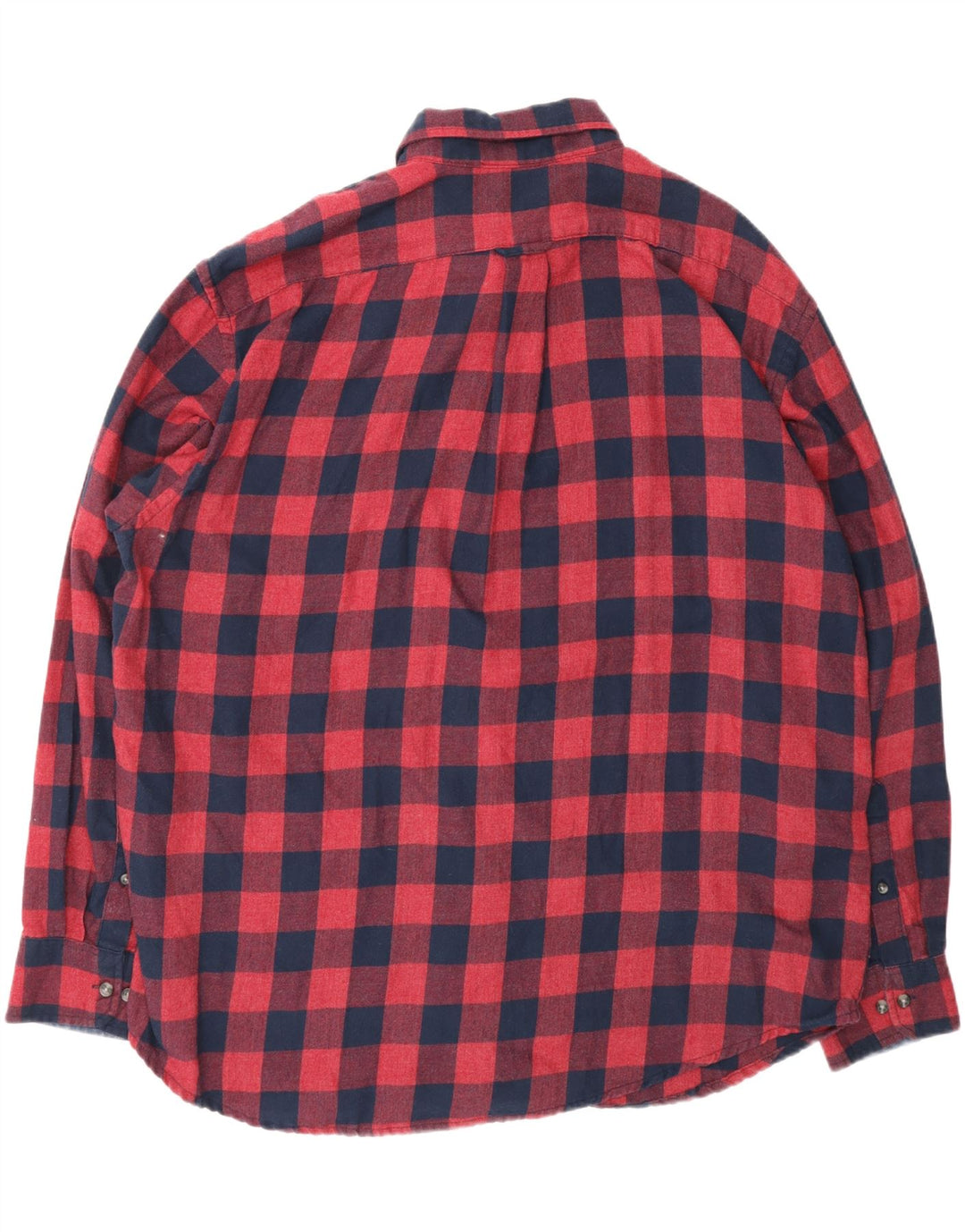 IZOD Mens Flannel Shirt 2XL Red Gingham Cotton Vintage Izod and Second-Hand Izod from Messina Hembry 