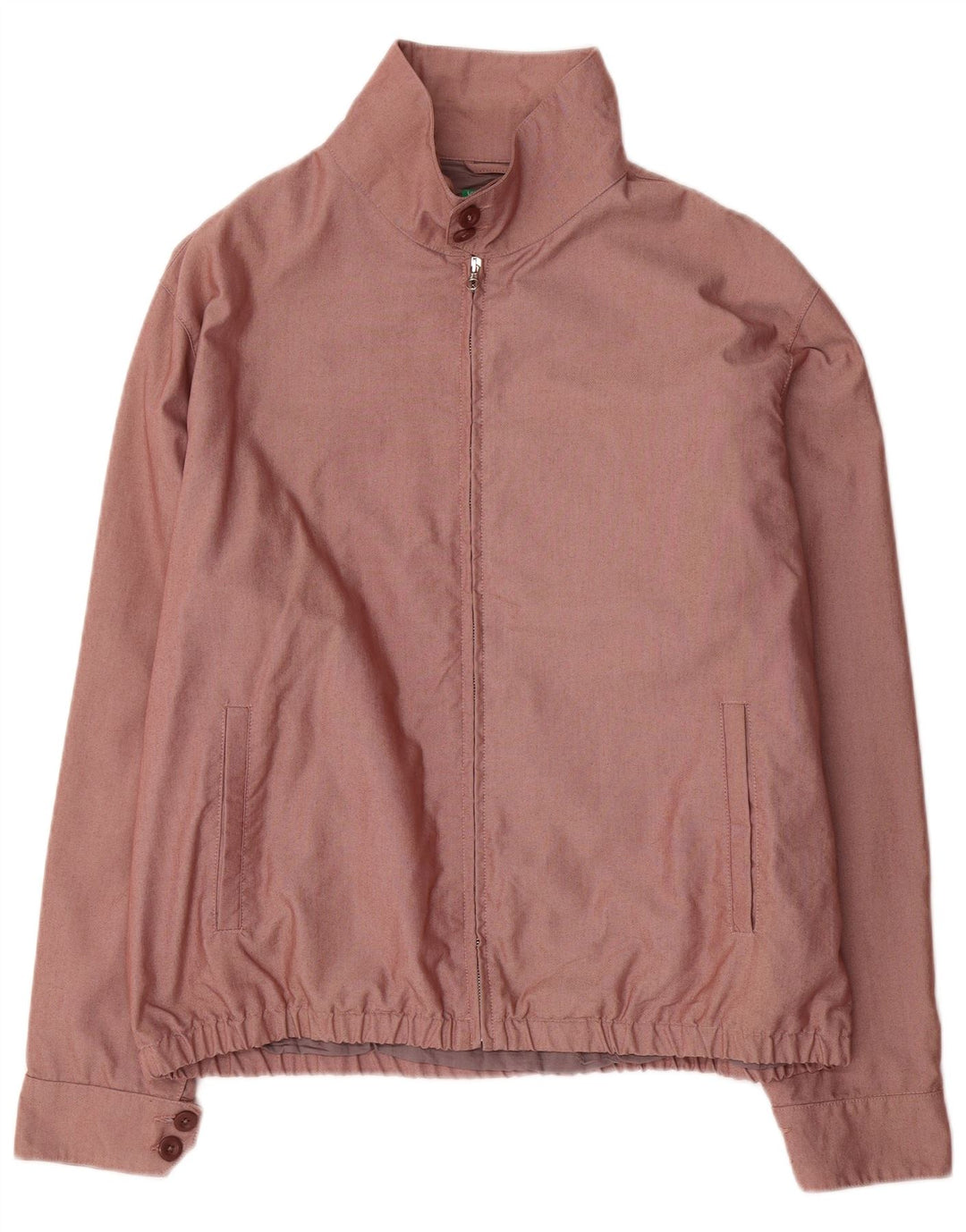 Męska kurtka bomberka Benetton UK 42 XL, brązowa, bawełniana