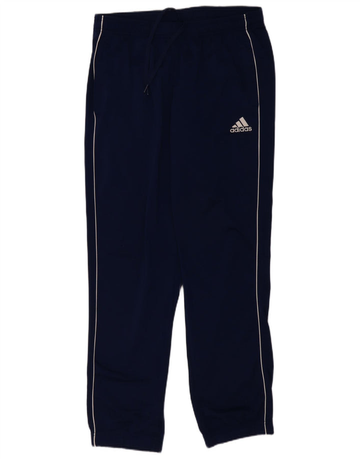 Damskie spodnie dresowe Adidas Joggers UK 14, duże granatowe, poliestrowe