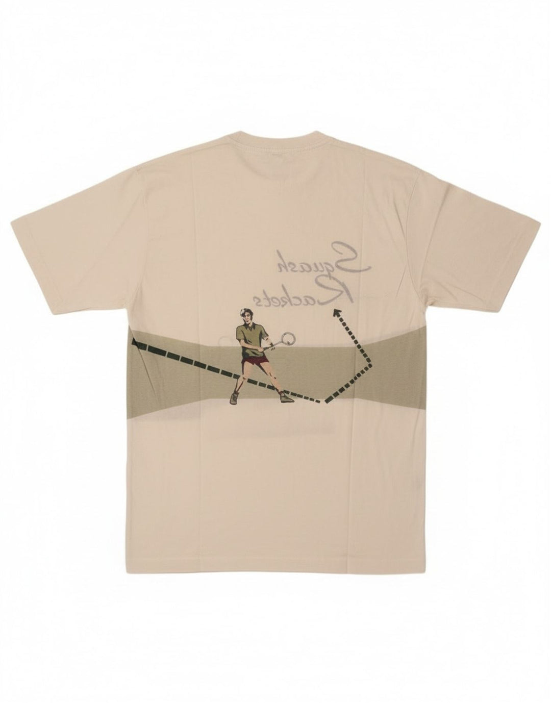 Męski T-shirt z grafiką Cacharel, duży, biały