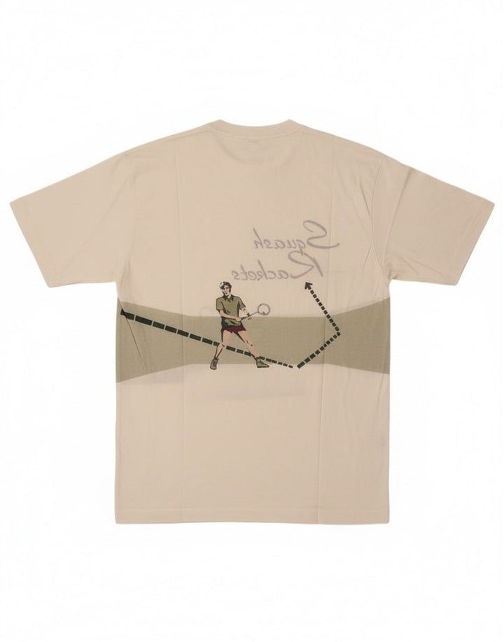 Męski T-shirt z grafiką Cacharel, duży, biały