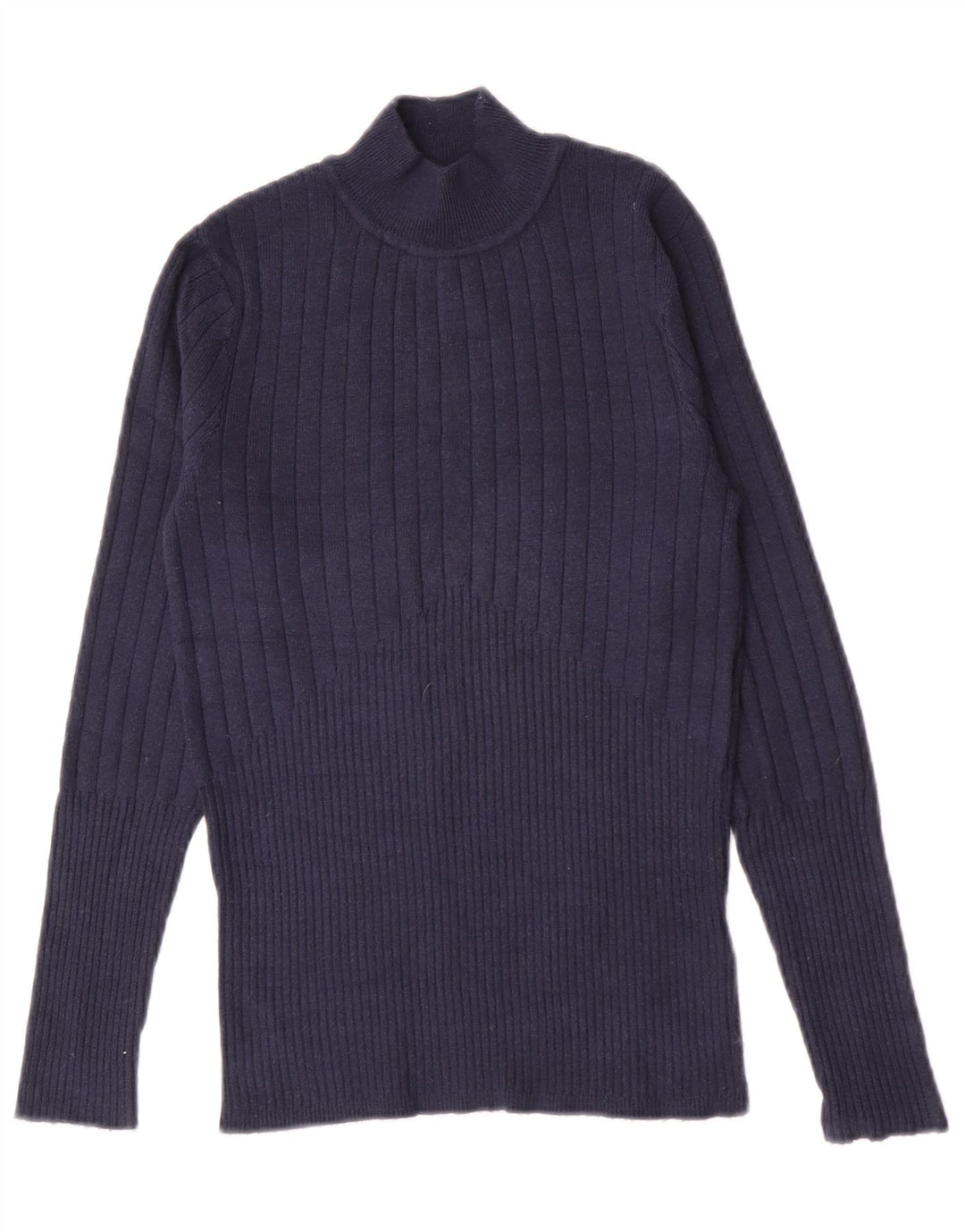 Marks & Spencer Damski sweter z golfem UK 10, mały, granatowy