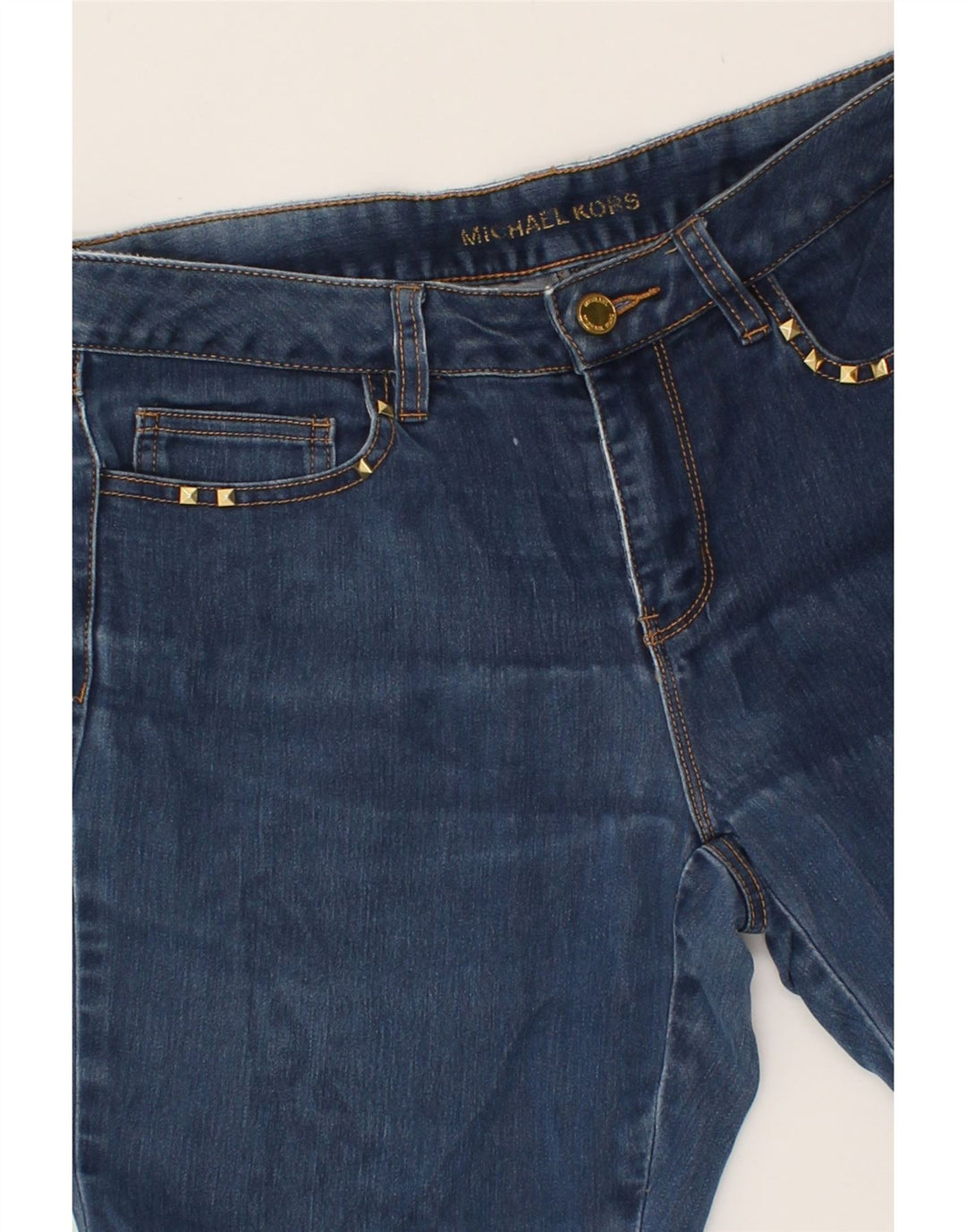 MICHAEL KORS Womens Slim Jeans US 8 Medium W32 L28  Blue Cotton Vintage Michael Kors and Second-Hand Michael Kors from Messina Hembry 
