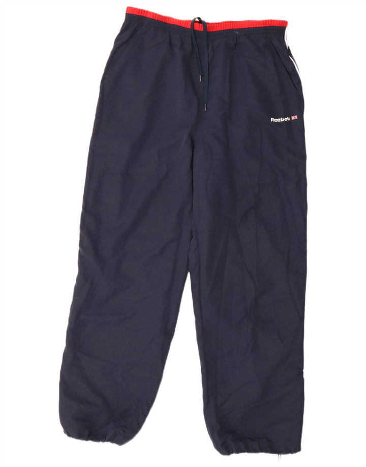 Męskie spodnie dresowe Reebok Joggers, średni granat, blok kolorów