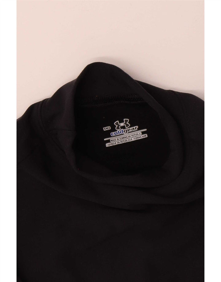Męski top męski Under Armour Cold Gear z długim rękawem, średni czarny nylon