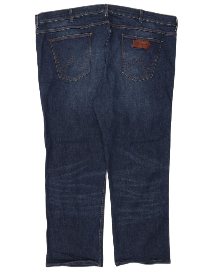 Męskie proste dżinsy Wrangler W47 L28 granatowe