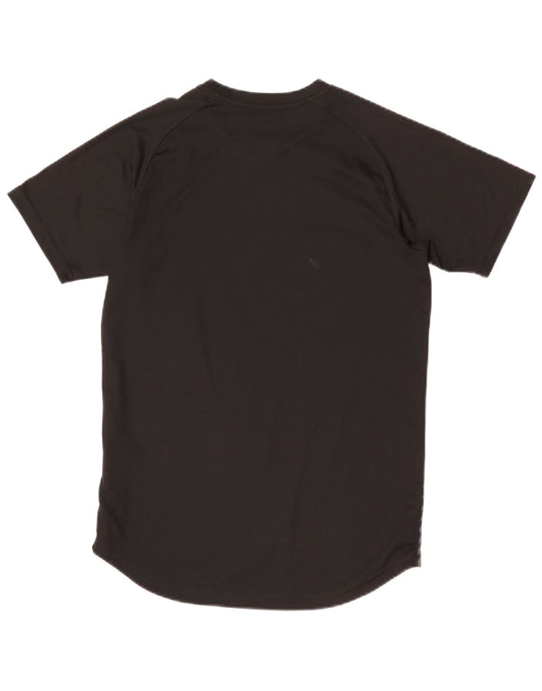 Chłopięcy T-shirt Puma z grafiką, 13-14 lat, czarny, geometryczny, poliestrowy, sportowy