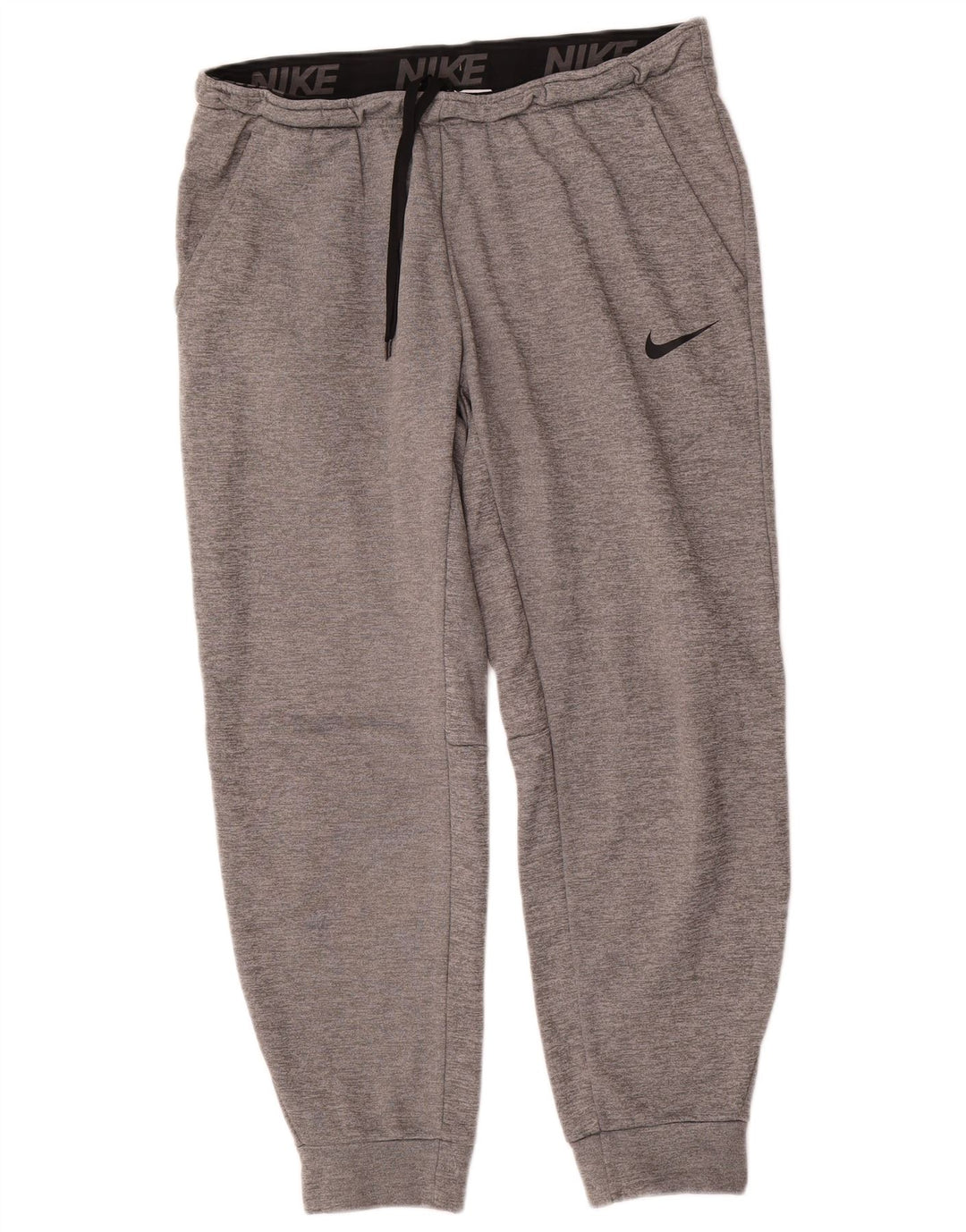 Męskie spodnie dresowe Nike Therma-Fit Joggers, duże, szare, poliestrowe