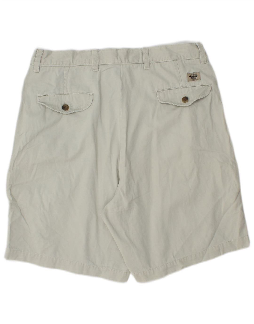 Męskie spodenki chino DOCKERS W34 w kolorze khaki, duże, niebieskie, bawełniane