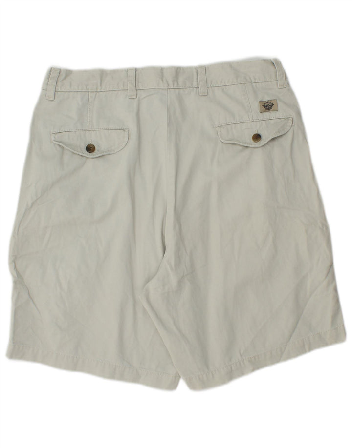 Męskie spodenki chino DOCKERS W34 w kolorze khaki, duże, niebieskie, bawełniane