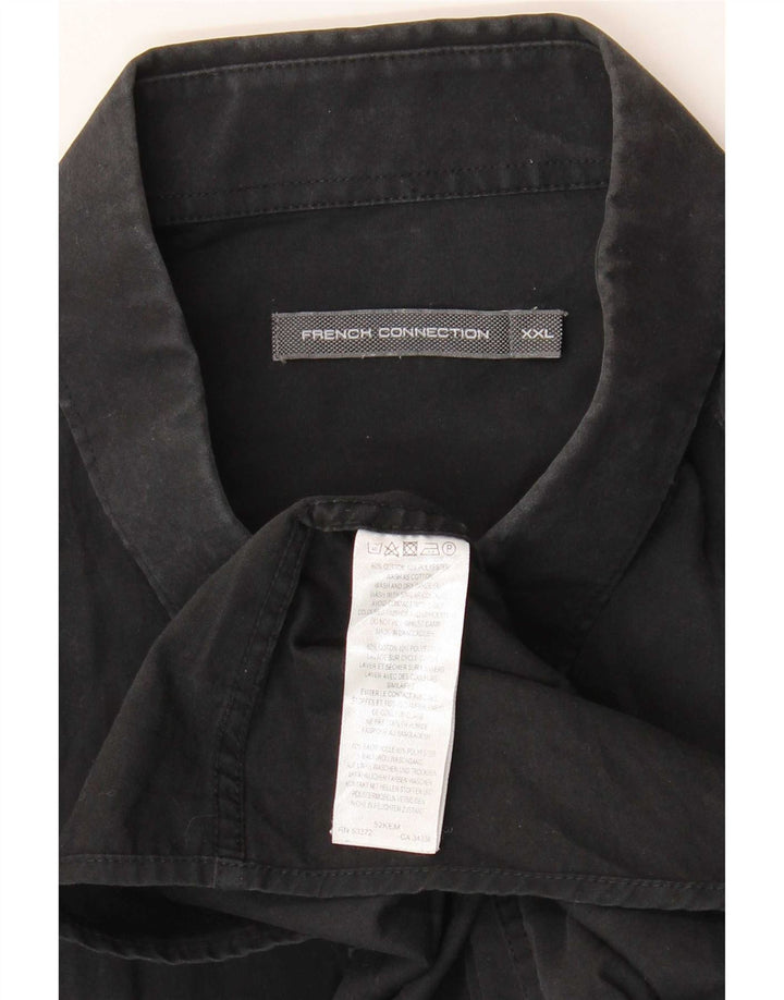 Koszula męska French Connection 2XL Czarna, bawełniana