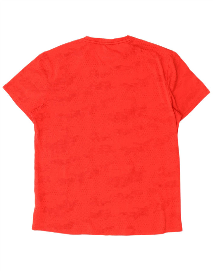 T-shirt męski Reebok Top, średni czerwony kamuflaż, poliester