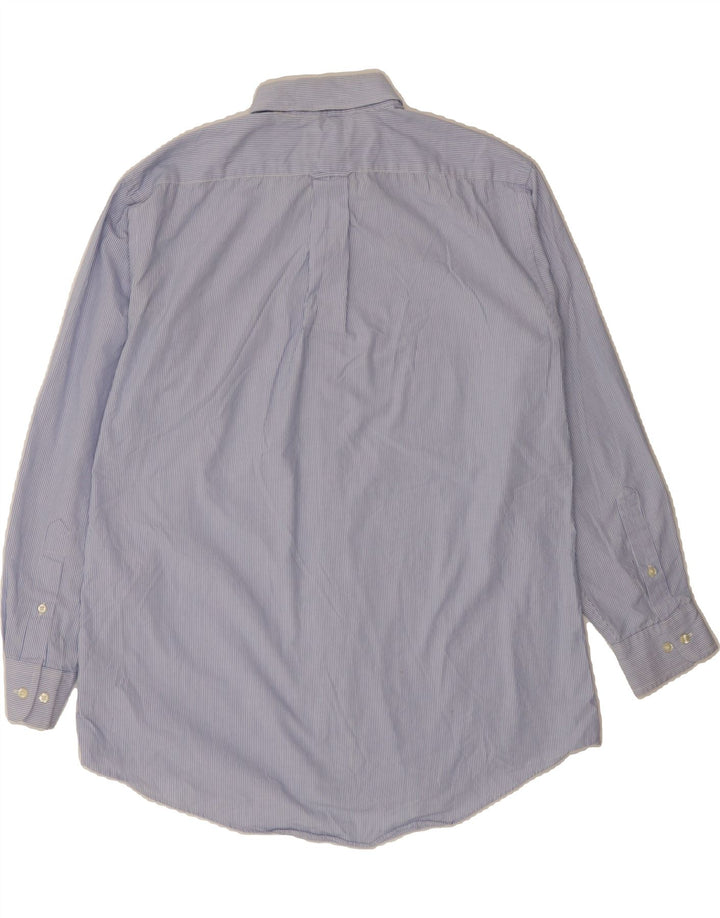 DOCKERS Mens Shirt Size 15 1/2 Medium Blue Pinstripe Cotton Vintage Dockers and Second-Hand Dockers from Messina Hembry 