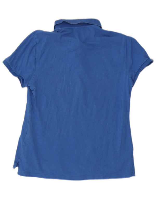 Koszulka Polo Ralph Lauren damska Skinny Fit UK 14, duża niebieska bawełna