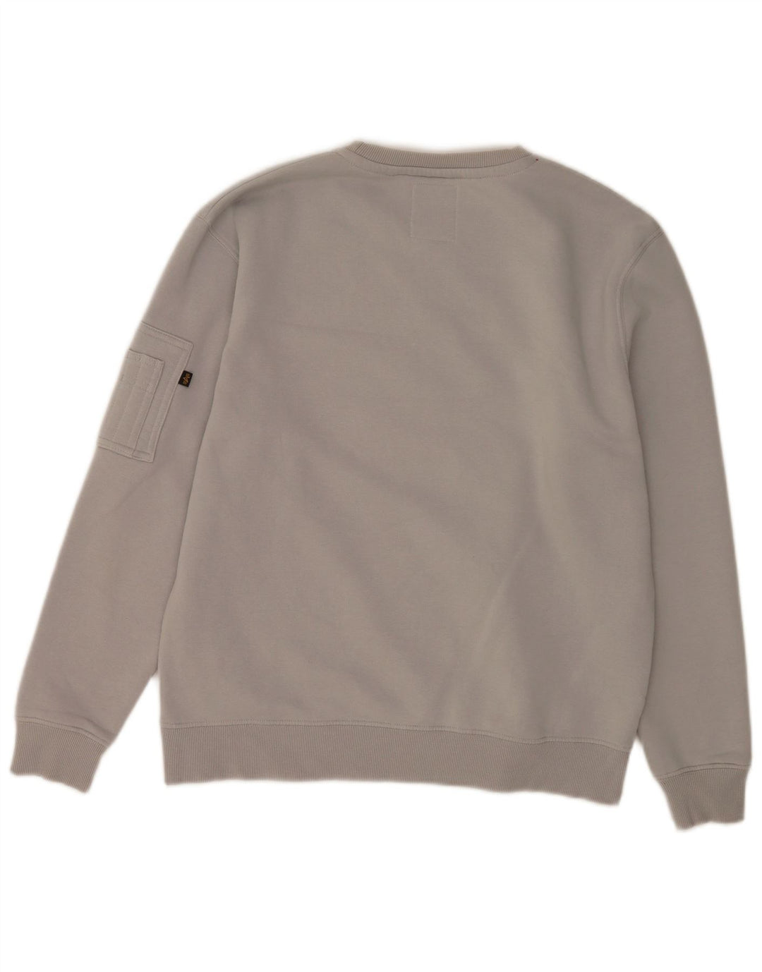 Męska bluza z grafiką Alpha Industries, duża, szara, bawełniana