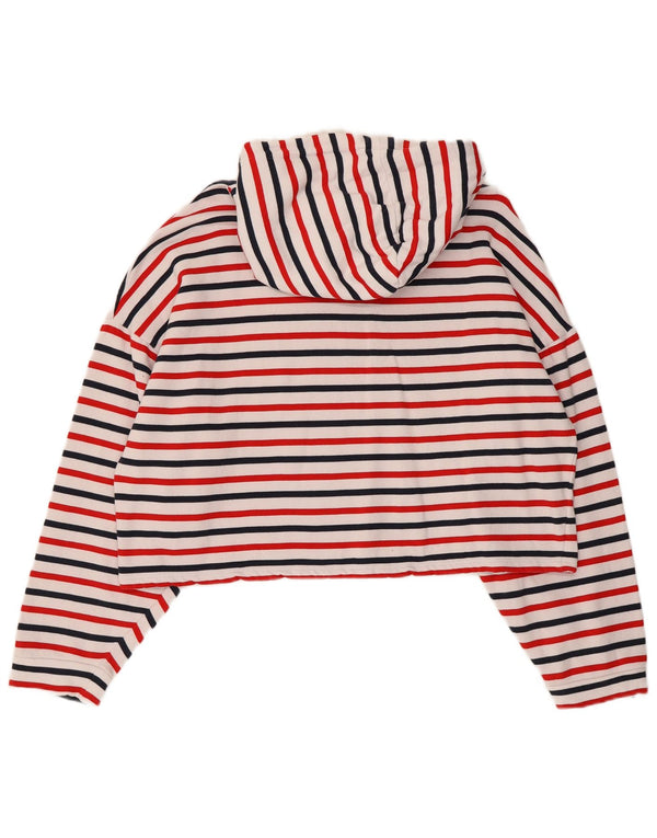 Damski sweter z kapturem Tommy Hilfiger UK 16, duże, wielokolorowe paski