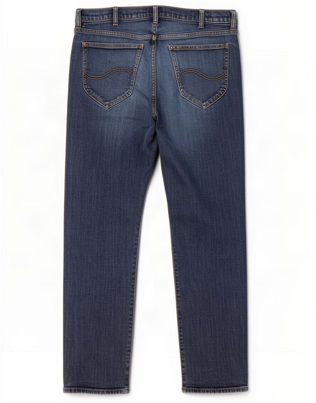 Damskie jeansy Lee Daren Zip Fly Straight W36 L30 Niebieska bawełna