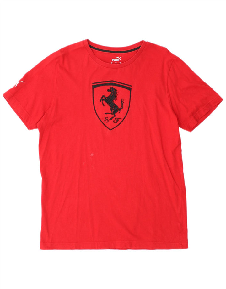 Męska koszulka t-shirt Puma Ferrari z grafiką, średnia czerwona