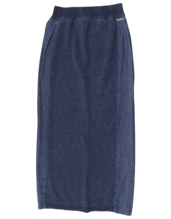 Niebieska damska spódnica midi Willi's Medium W28 niebieska bawełna
