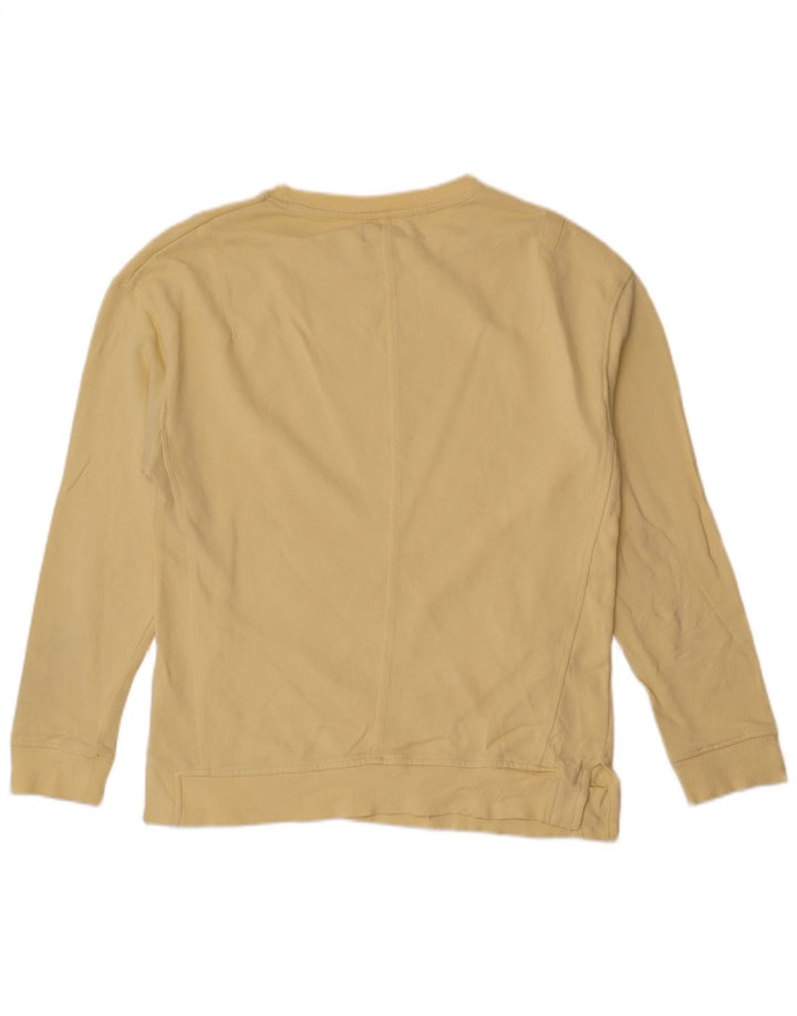 Męski sweter Zara, mały, żółty, bawełniany