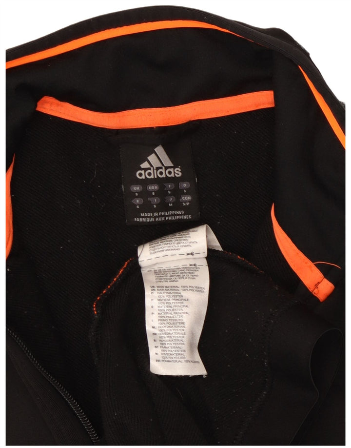 Adidas Męska kurtka dresowa Climalite, mała, czarna, poliestrowa Halloween