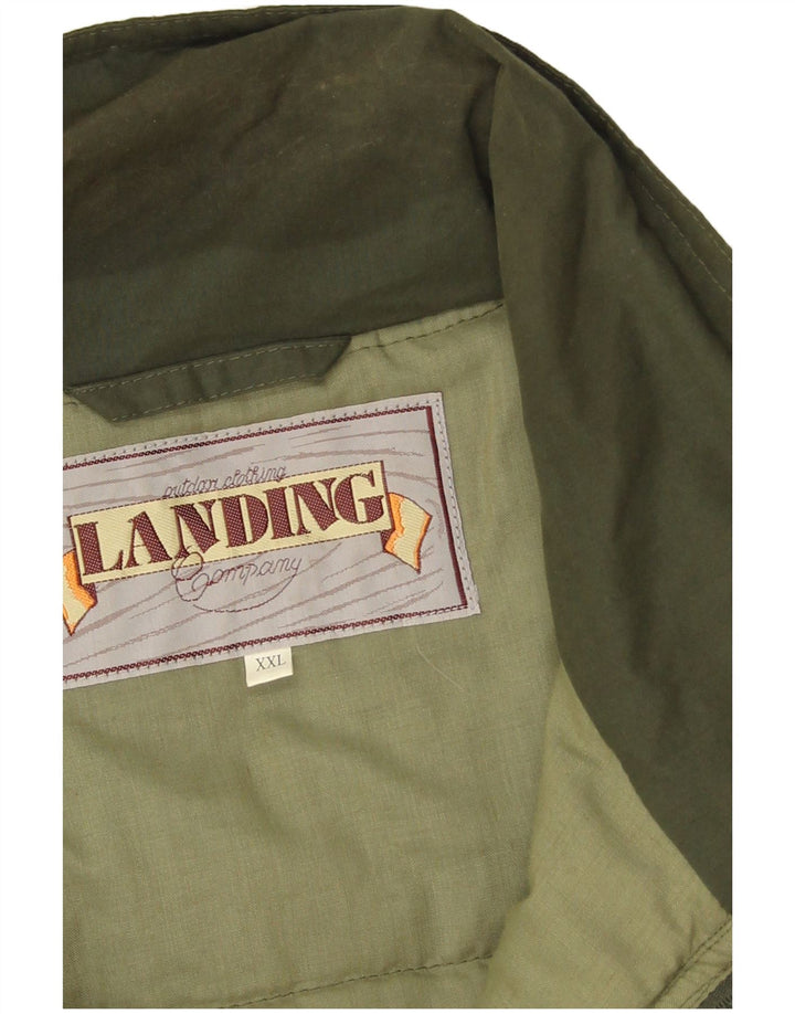 Vintage męska kamizelka użytkowa UK 44 2XL Khaki poliester