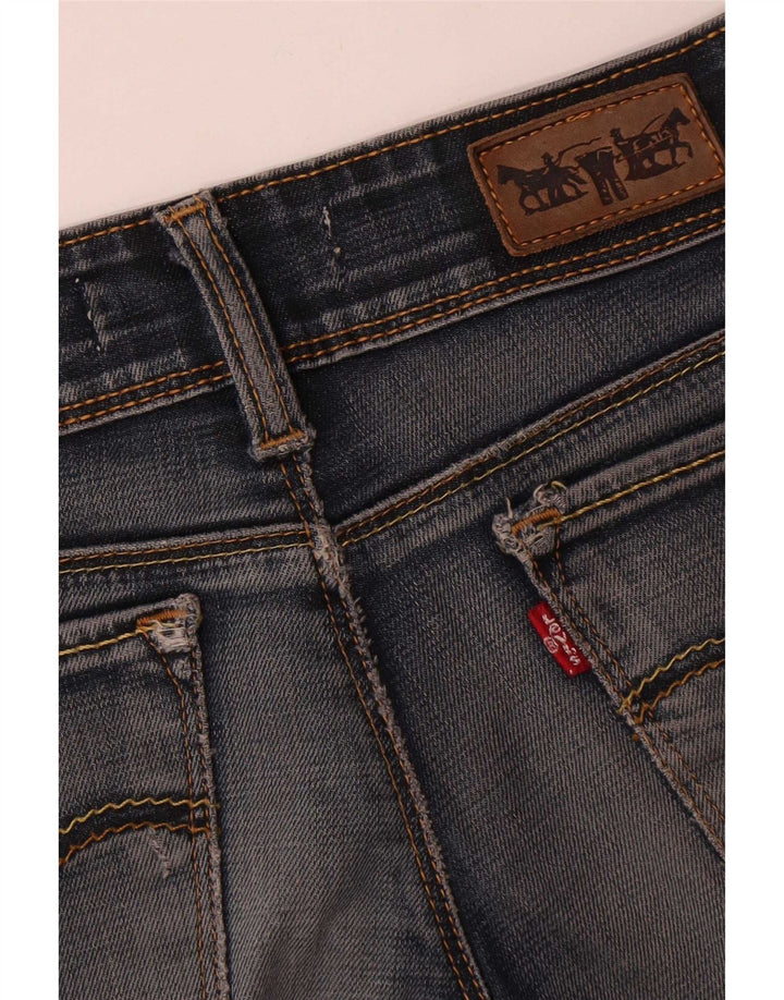 Damskie jeansy Levi's 571 Super Low Slim W28 L34 Niebieska bawełna