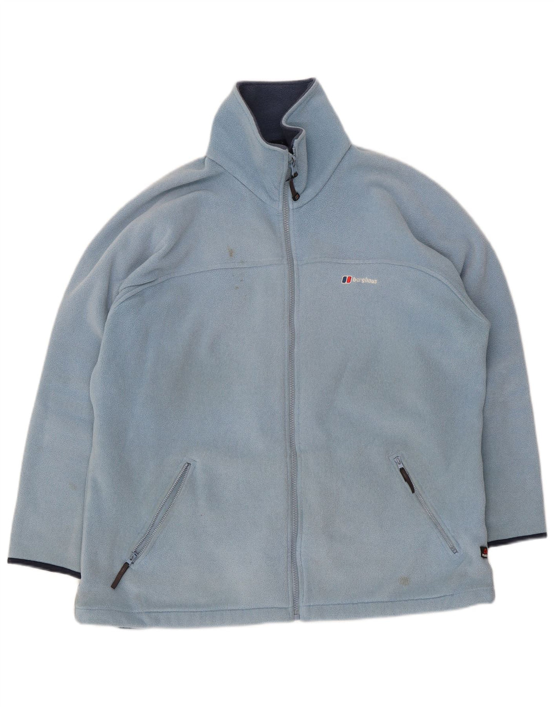 Damska kurtka polarowa oversize Berghaus UK 14, duża niebieska, poliester