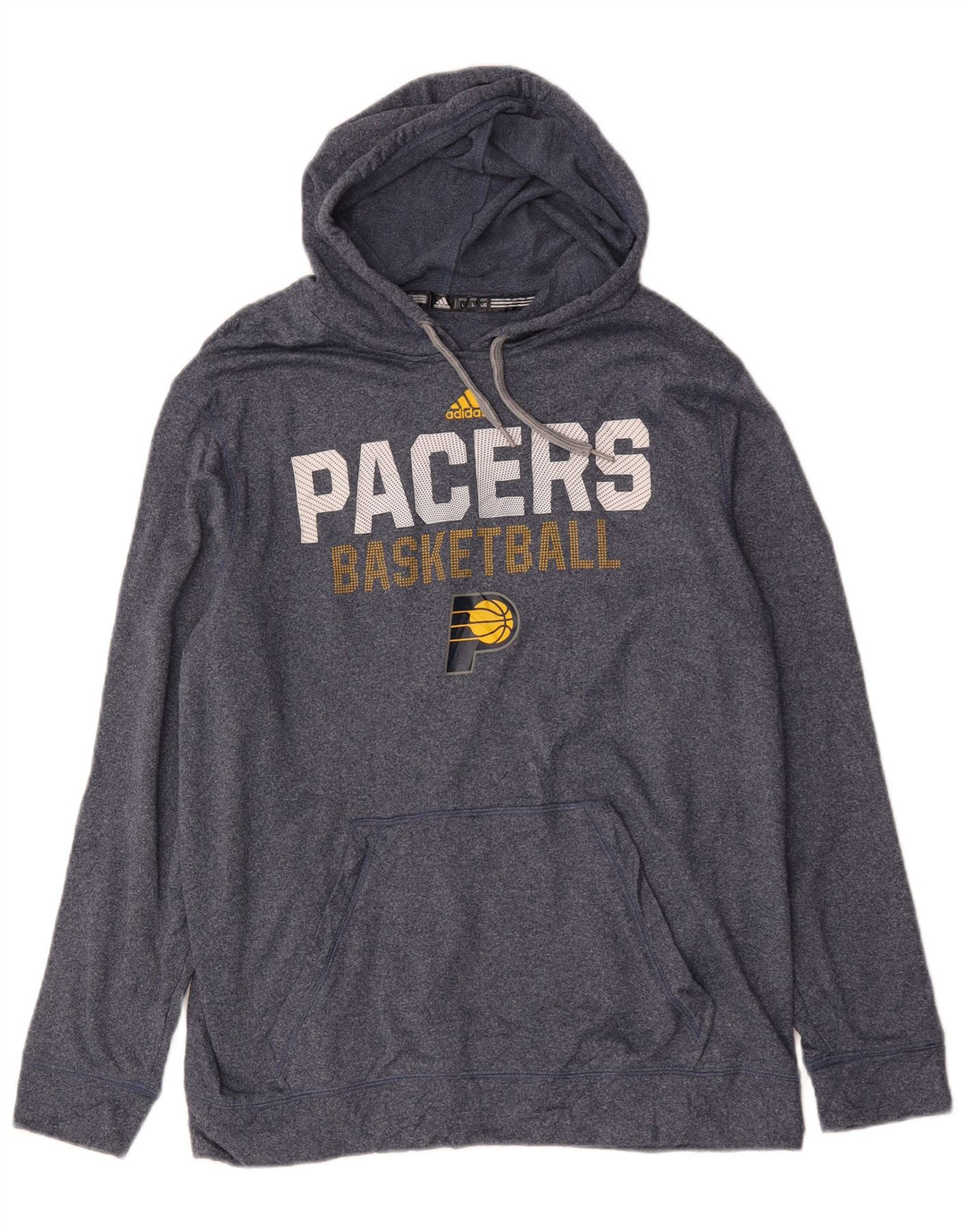 Adidas Męska bluza z kapturem Packers Graphic, duża niebieska, poliestrowa