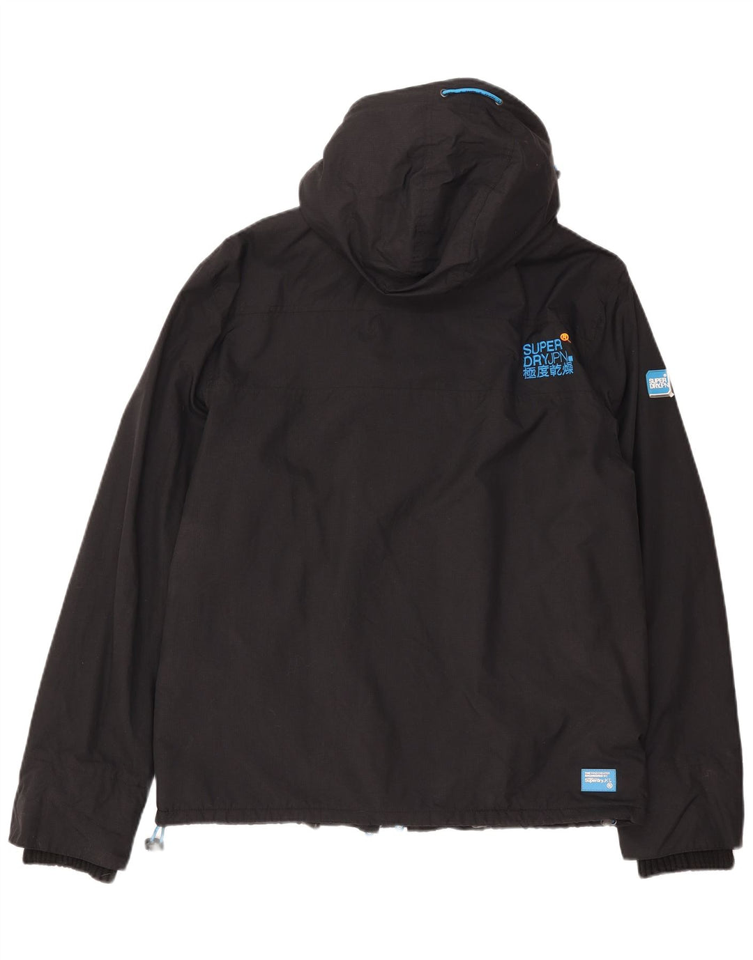 Męska wiatrówka z kapturem Superdry UK 42 XL, czarny nylon