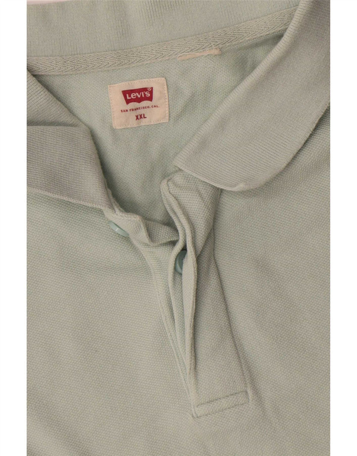Męska koszulka polo Levi's 2XL, zielona bawełna