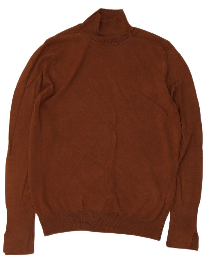 Sweter damski Zara z golfem UK 14, duży brązowy